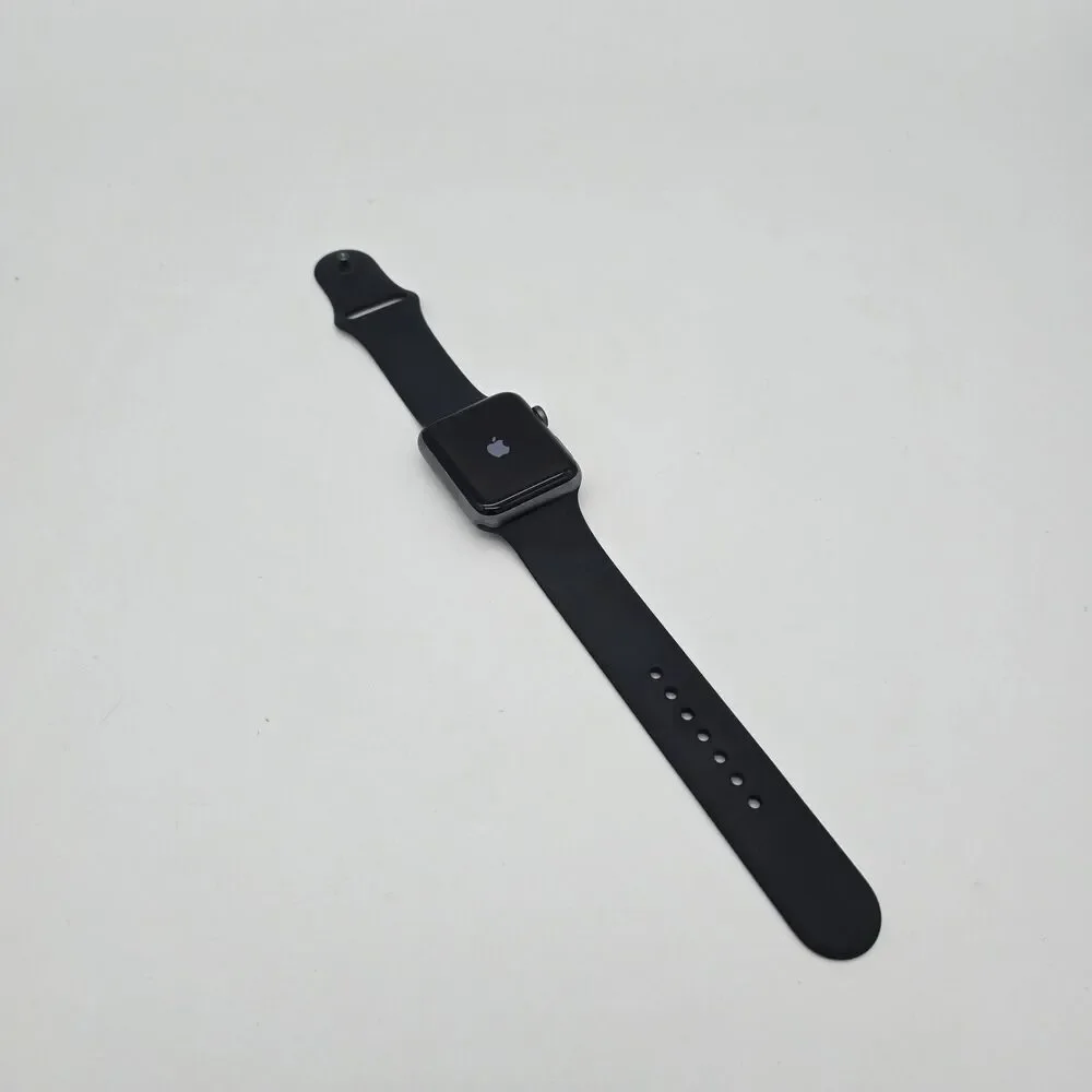 Apple Watch Series 3 - 42mm GPS, Aluminum Black Sport Band **(PROBABLY LOCKED)